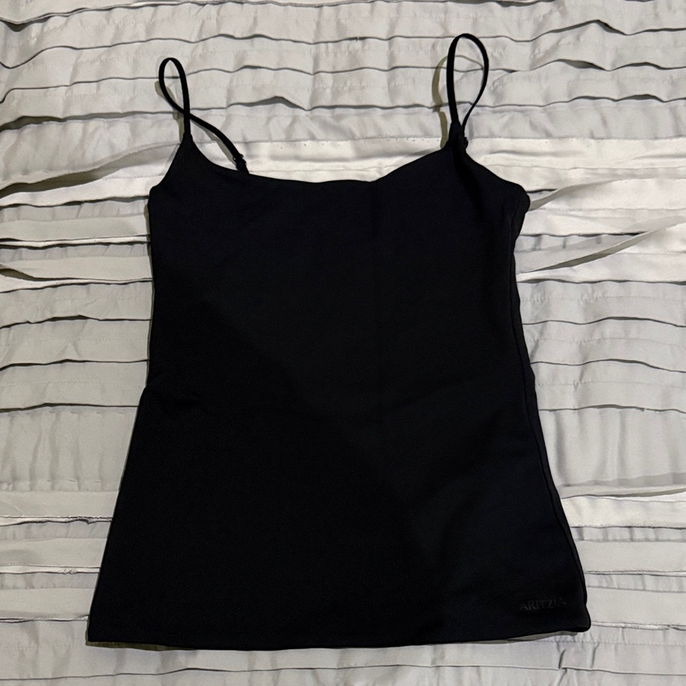 Aritzia Original Contour Squareneck Cami Tank Size Small Black